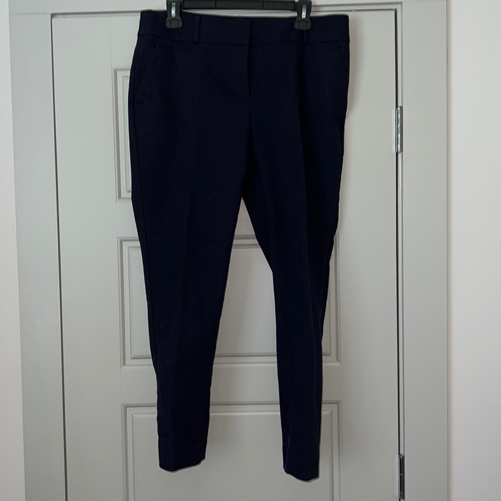 LOFT navy blue pants Waist 17” skinny ankle length